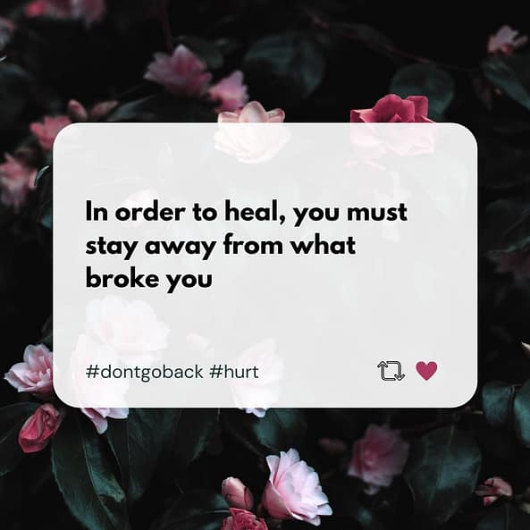 Breakup quote to get over him, heal and move on