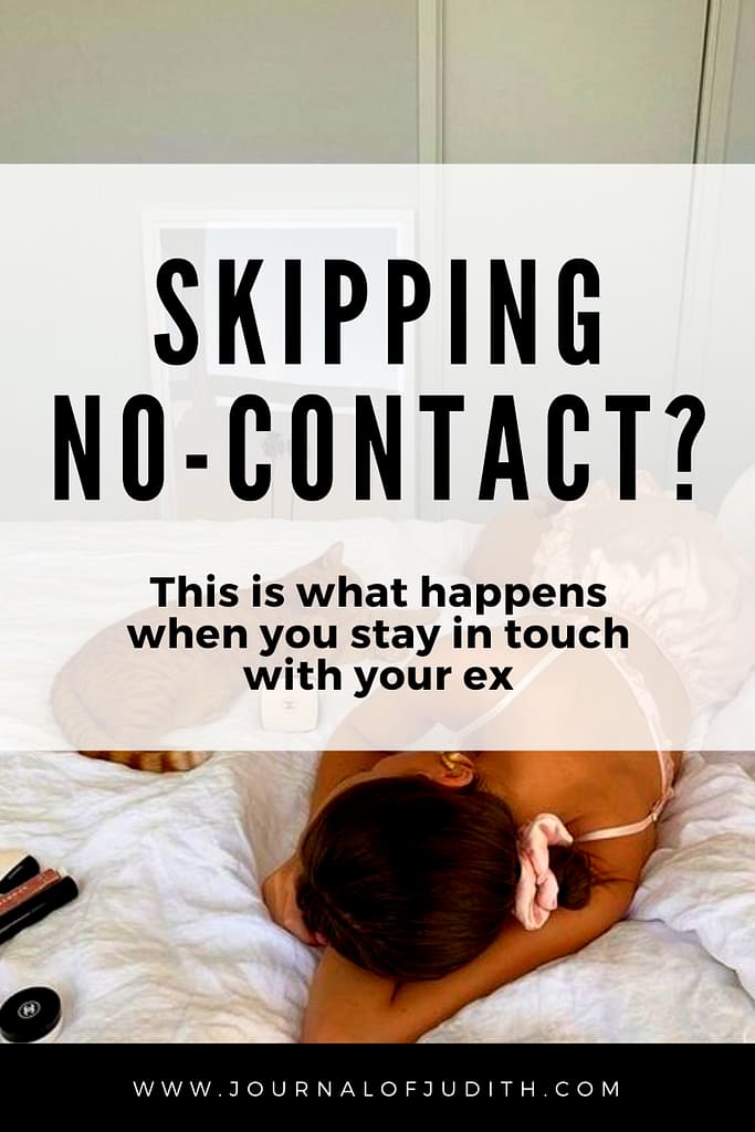 what happens when you stay in touch with your ex? graphic